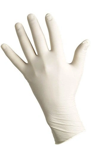 Рукавички латексні неопудрені білі L Еко+ White Latex Gloves L 50 пар 100 шт