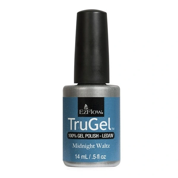 Гель-лак EzFlow TruGel Midnight Waltz блакитний з мікроблиском 14 мл