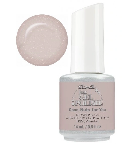Гель-лак IBD Just Gel Polish Coco Nuts For You світлий лілово-сірий з мікроблиском 14 мл
