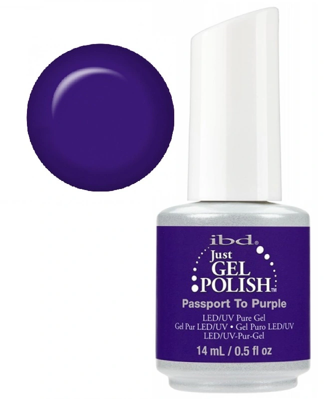 Гель-лак IBD Just Gel Polish Passport to Purple синьо-фіолетовий, емаль 14 мл