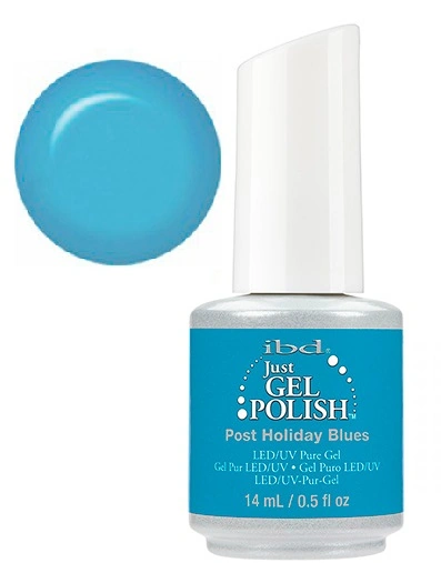 Гель-лак IBD Just Gel Polish Post Holiday Blues темно-блакитний, емаль 14 мл