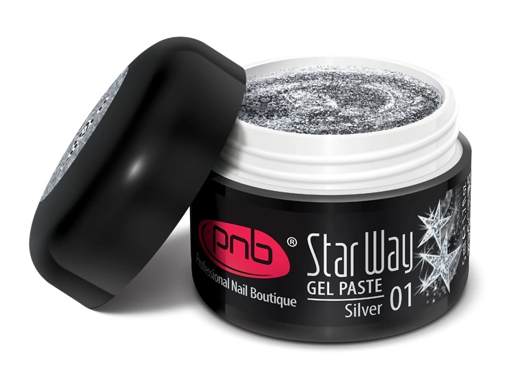 Гель-паста PNB UV/LED Gel Paste Star Way 01 срібло 5 мл