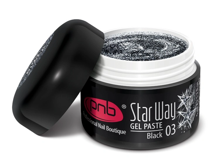 Гель-паста PNB UV/LED Gel Paste Star Way 03 чорний 5 мл