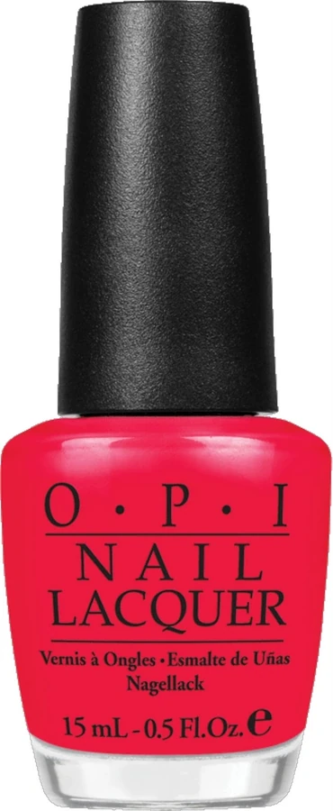 Лак OPI Red Lights Ahead... Where кораловий, емаль 15 мл