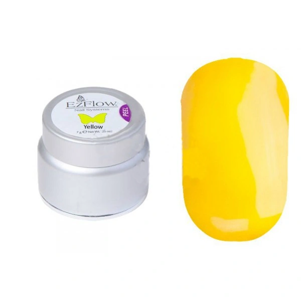 Кольоровий гель для дизайну жовтий #42088 EzFlow Gel It Yellow 7 г