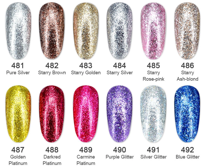 Гель-лак Canni Gel Polish 489 Liquid Foil рідка фольга яскраво-рожевий 7,3 мл