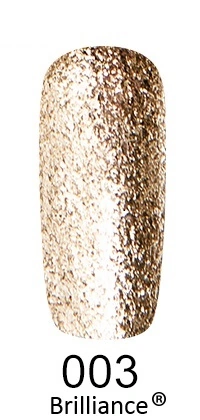 Гель-лак FOX Gel-Polish Gold Brilliance №003 світле золото, великі щільні блискітки 6 мл