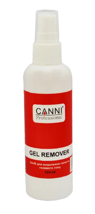 Рідина для зняття гель-лаку з розпилювачем Canni Gel Remover Spray без ацетону 120 мл