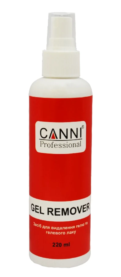Рідина для зняття гель-лаку з розпилювачем Canni Gel Remover Spray без ацетону 220 мл