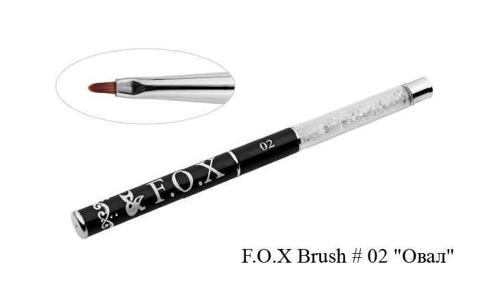 Пензель для дизайну 02 FOX Brush For Nail Design 02
