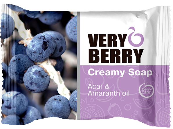 Крем-мило VERY BERRY Crqamy Soap Acai & Amaranth Oil асаї та олія амаранту 100 г