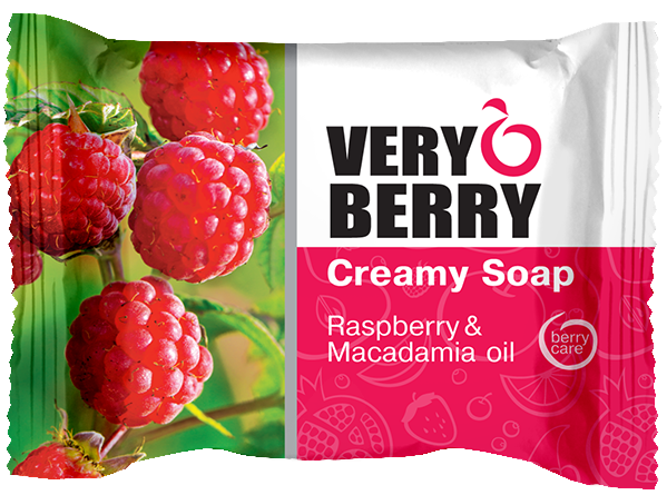 Крем-мило VERY BERRY Creamy Soap Raspberry & Macadamia O|il малина та олія макадамії 100 г