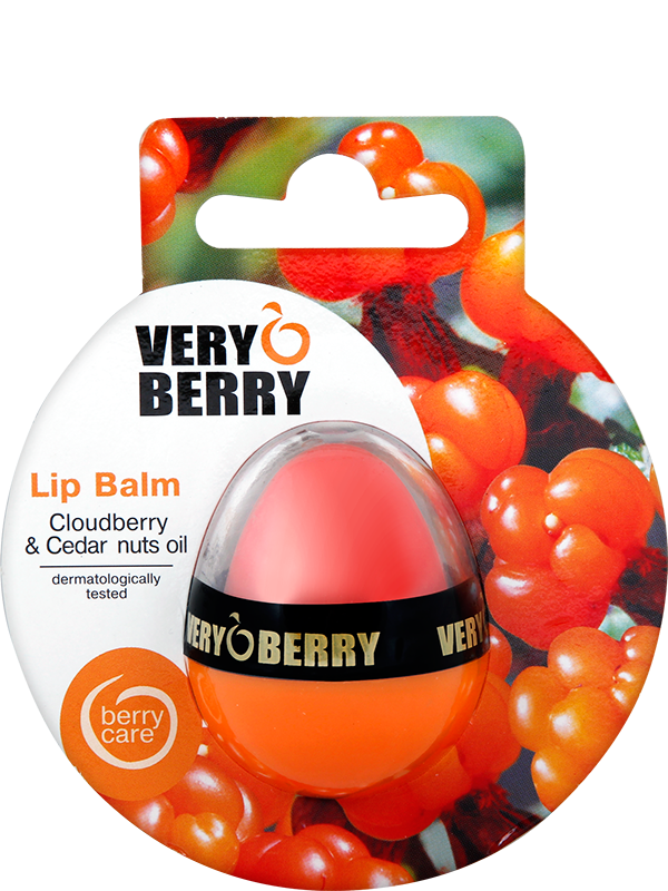 Бальзам для губ VERY BERRY Lip Balm Cloudberry & Cedar Nuts Oil морошка та олія кедрових горішків 11,5 г