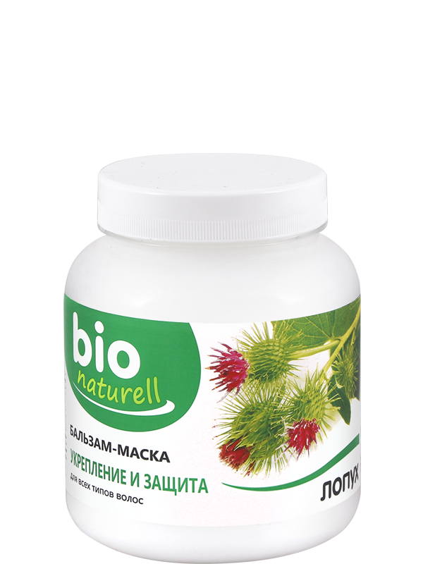 Бальзам-маска для волосся Bio naturell Hair Balm-Mask Burdock лопух 480 мл