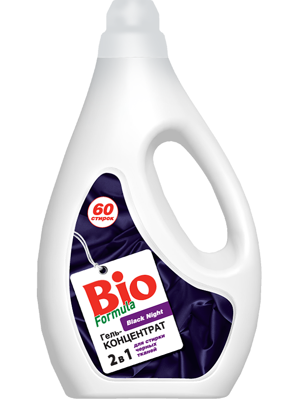 Гель-концентрат для прання чорних тканин BIO Formula Washing Gel Концентрат для Black Fabrics Black Night 2 л
