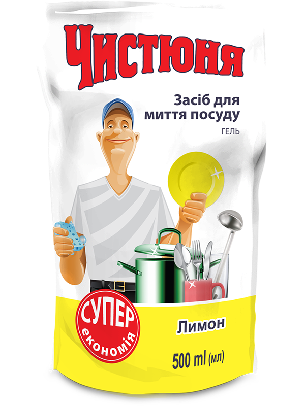 Засіб для миття посуду Чистюня Dish Washing Balm Lemon лимон 500 мл