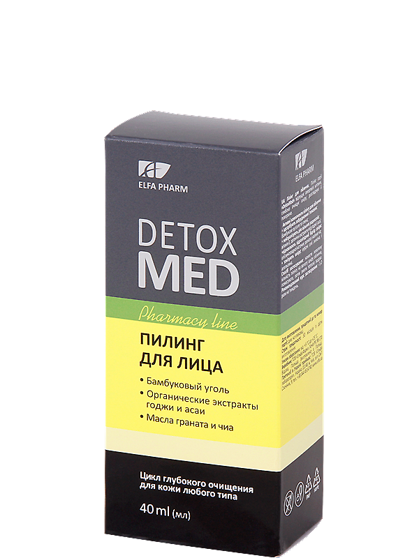 Пілінг для обличчя Elfa Pharm Detox Med Face Piling 40 мл