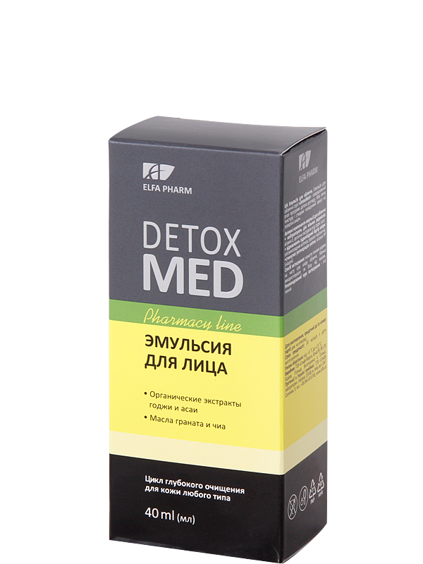 Емульсія для обличчя Elfa Pharm Detox Med Emulsion 40 мл
