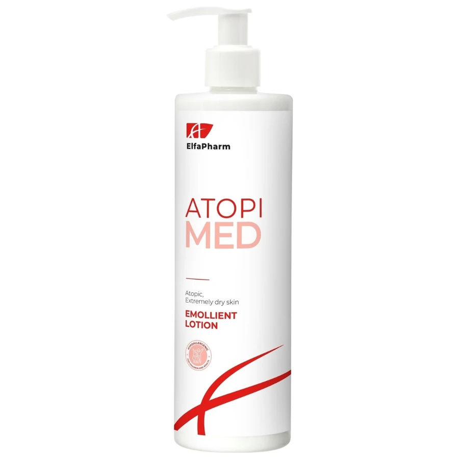 Пом`якшувальне молочко для обличчя та тіла Elfa Pharm Atopi Med Emollient Lotion 400 мл