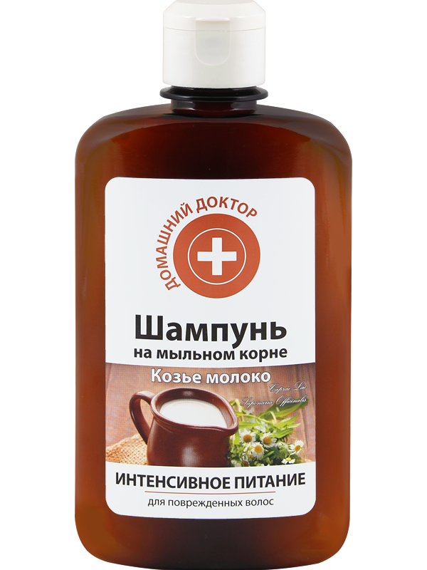 Шампунь на мильному корені Домашний Доктор (The Doctor) Shampoo Goat`s Milk Intensive Nutrition козяче молоко 300 мл