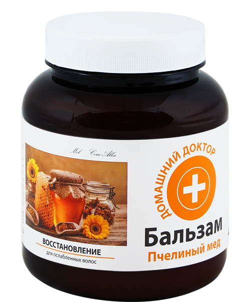 Бальзам для волосся Домашний Доктор (The Doctor) Hair Balm Bee Honey Recovery бджолиний мед, відновлення 480 мл
