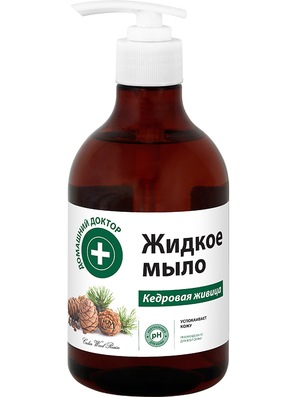 Рідке мило Домашний Доктор (The Doctor) Liquid Soap Cedar Gum Кедрова живиця, заспокоює шкіру 480 мл