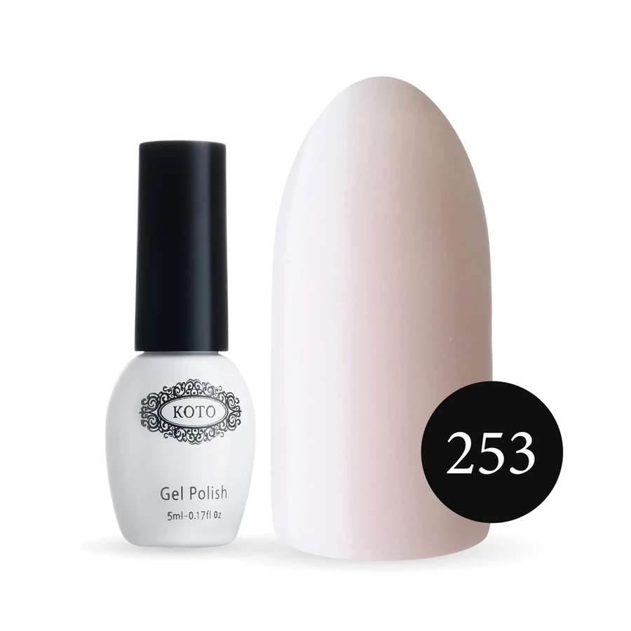 Гель-лак Koto Gel Polish №253 ніжний кремовий, емаль 5мл