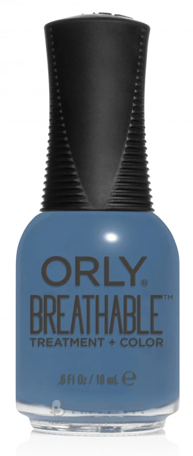 Лак + лікування ORLY Breathable DE-STRESSED DENIM приглушений синій, емаль 18 мл