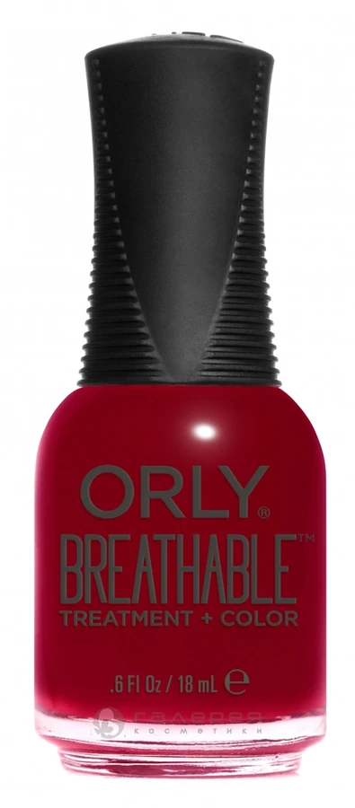Лак + лікування ORLY Breathable NAMASTE HEALTHY винно-червоний, емаль 18 мл