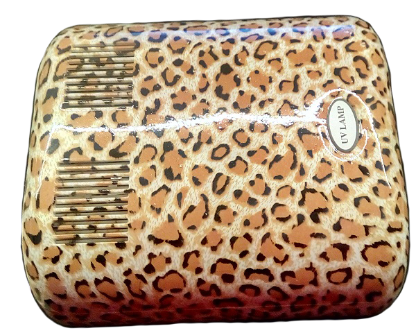 УФ Лампа 36W авторський принт YRE Lamp 36W Leopard Brown Леопард коричневий