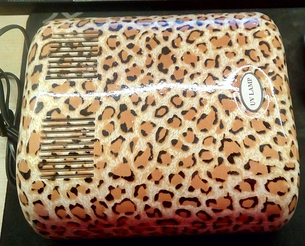 УФ Лампа 36W авторський принт YRE Lamp 36W Leopard Brown Леопард коричневий