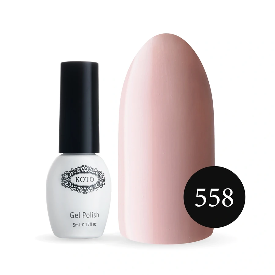 Гель-лак Koto Gel Polish №558 молочно-бежевий, емаль 5мл