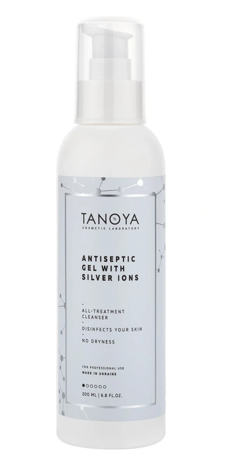 Гель-антисептик із іонами срібла Tanoya Antiseptic Gel With Silver Ions 200 мл