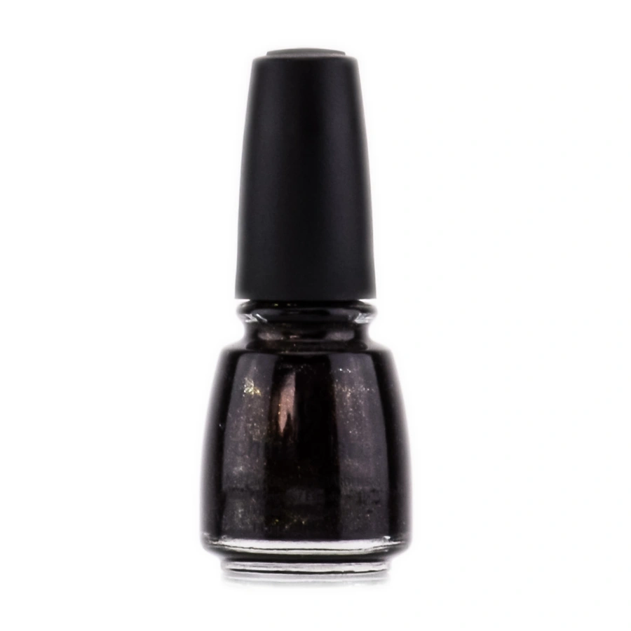 Лак China Glaze Midtown Magic чорно-коричневий із золотим піском 14 мл