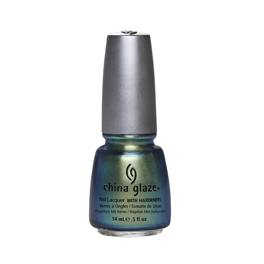 Лак China Glaze Unpredictable салатово-золотистий, хамелеон 14 мл