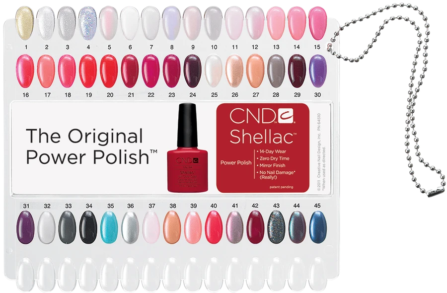 Палітра кольорів Shellac CND Shellac Power Polish