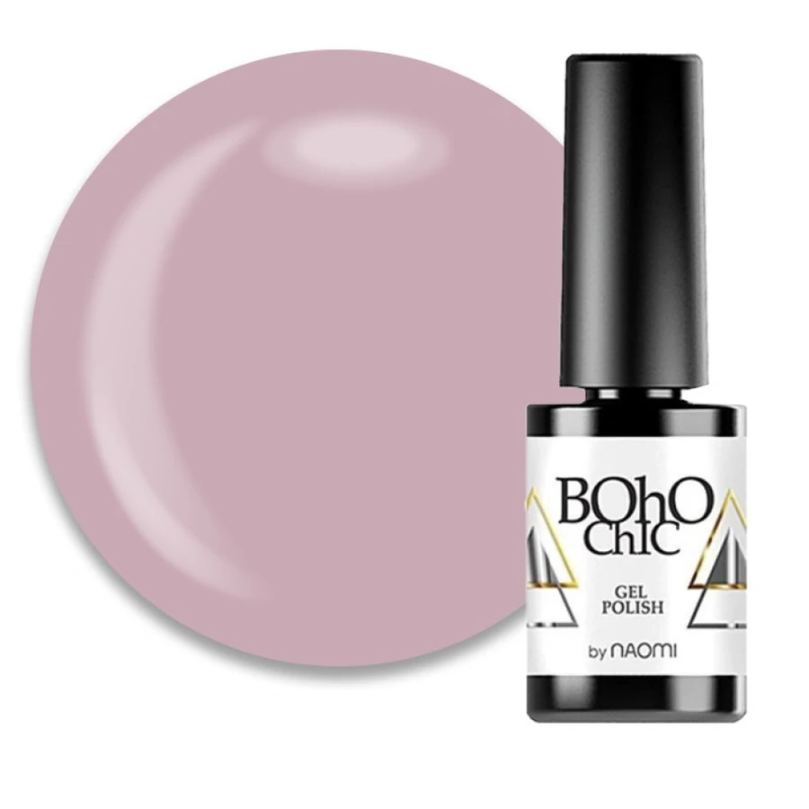 Гель-лак Boho Chic Gel Polish BC047 пудровий димчасто-рожевий, емаль 6 мл