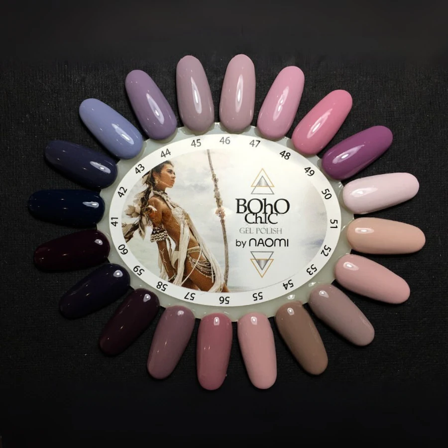 Гель-лак Boho Chic Gel Polish BC057 димчасто-бузкова марсала, емаль 6 мл
