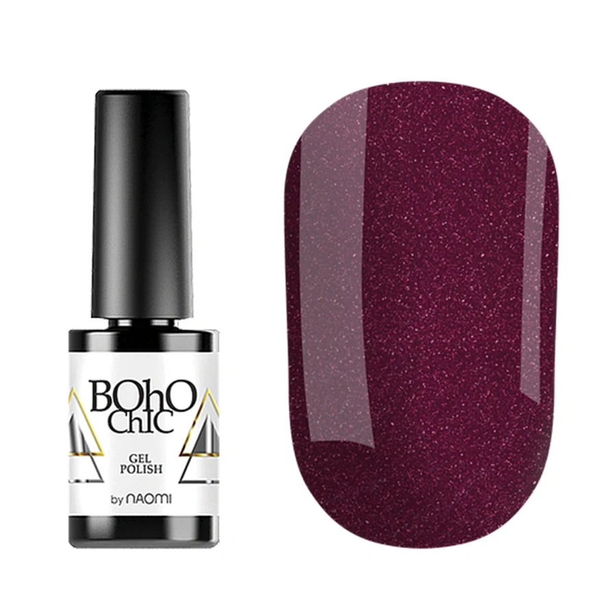 Гель-лак Boho Chic Gel Polish BC064 ягідний, з перламутром та шимером 6 мл