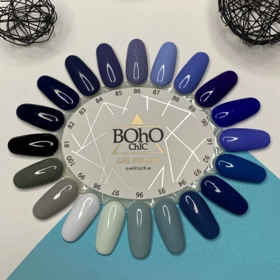 Гель-лак Boho Chic Gel Polish BC097 молочний м`ятний, емаль 6 мл