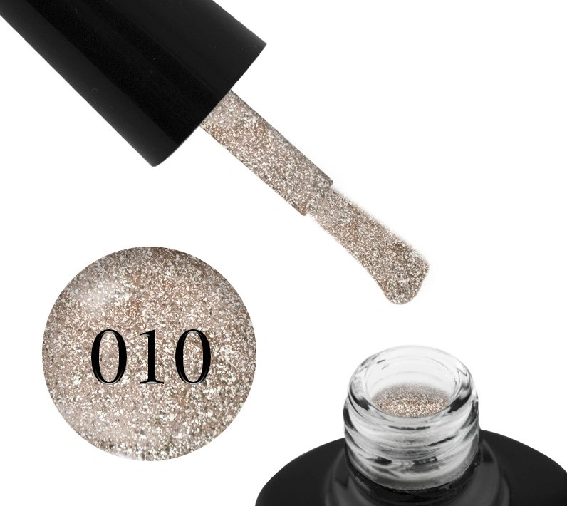 Гель-лак G.La color 10 Illumi Rose рожево-золотий з блискітками та слюдою 10 мл