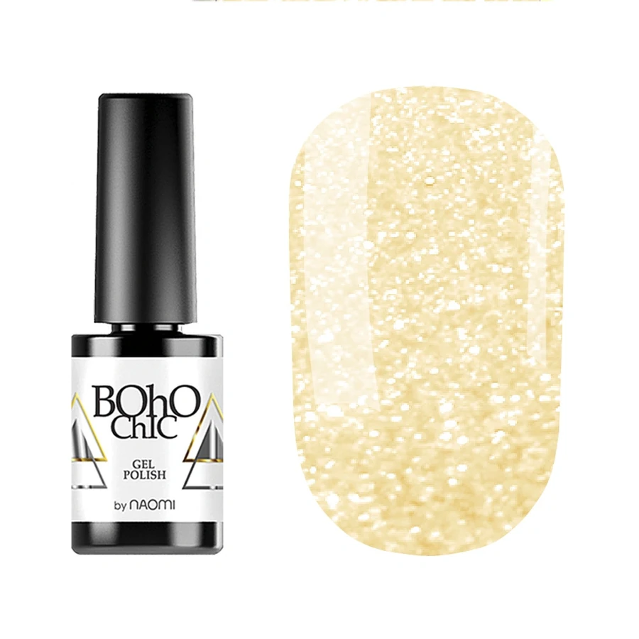 Гель-лак Boho Chic Gel Polish BC127 золотисті блискітки 6 мл