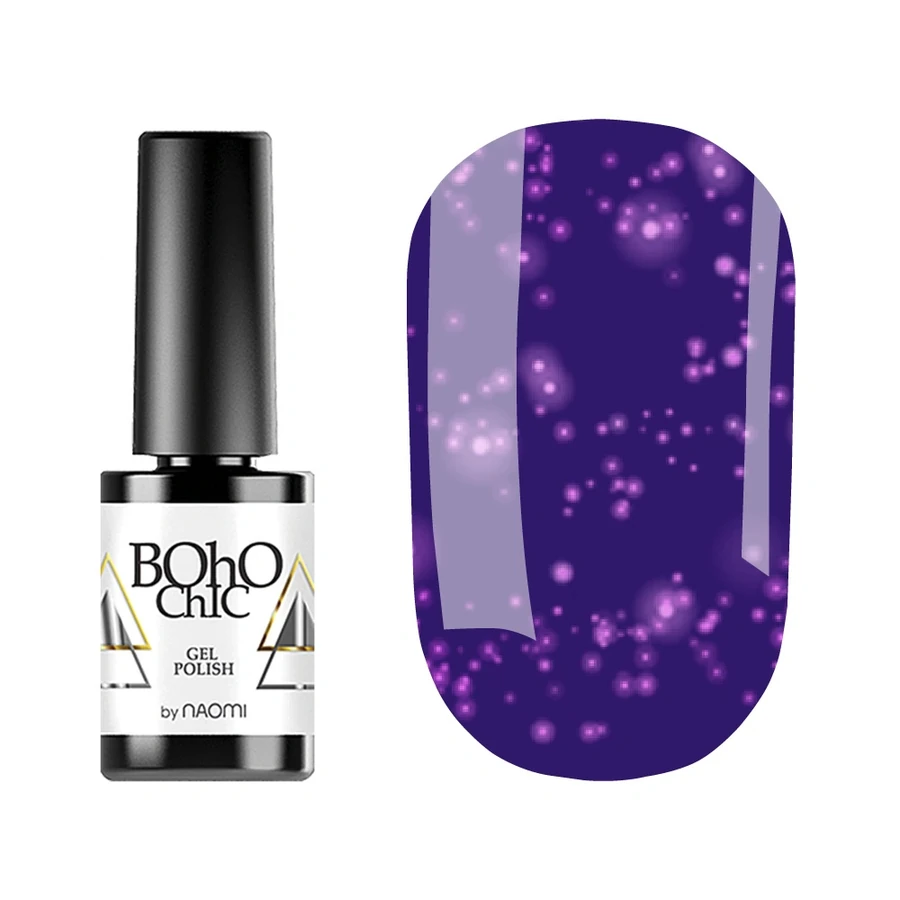 Гель-лак Boho Chic Gel Polish BC138 фіалковий, із шимером 6 мл