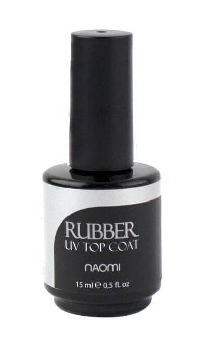 Каучуковий закріплювач гель-лаку Naomi Rubber UV Top Coat 15 мл