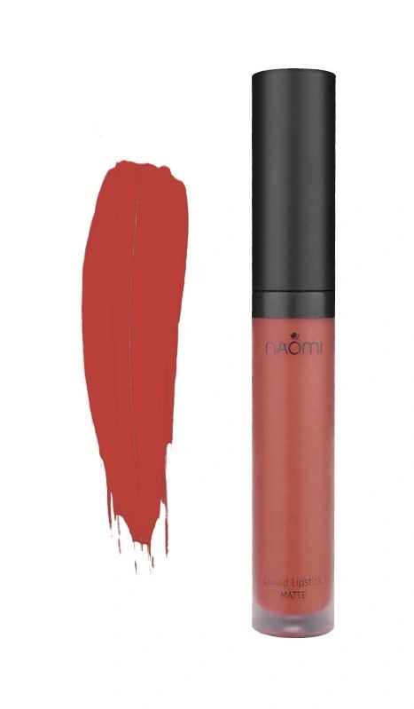 Рідка матова помада Naomi Liquid Lipstick Matte Traditional Red червона 6 мл