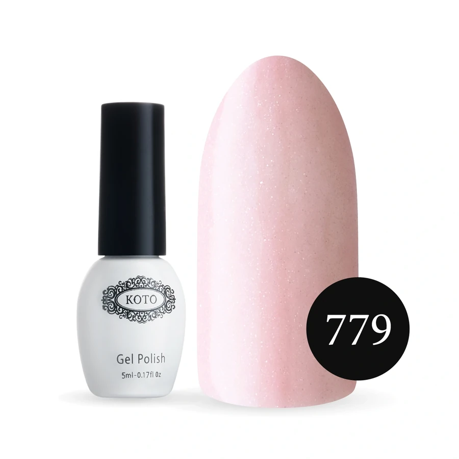 Пісочний гель-лак Koto Sandy Gel Polish №779 5мол ніжно-рожевий, пісочний