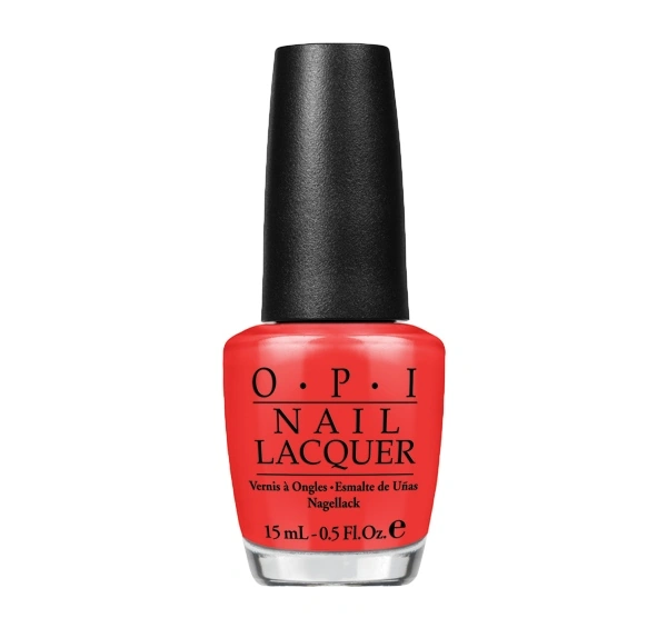 Лак OPI My Paprika Is Hotter Than Yours кораловий з помаранчевим відтінком, емаль 15 мл