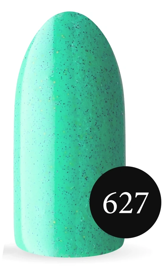 Пісочний гель-лак Koto Sandy Gel Polish №627 10мол світло-бірюзовий з темним та кольоровим пісочком