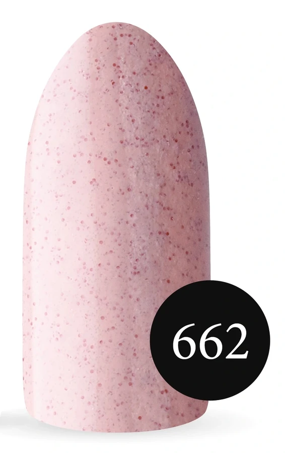 Пісочний гель-лак Koto Sandy Gel Polish №662 10мол персиково-рожевий з червоними крапками, пісочний