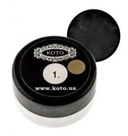3D гель-пластелін Koto 3D Plasticine №01 чорний 5г